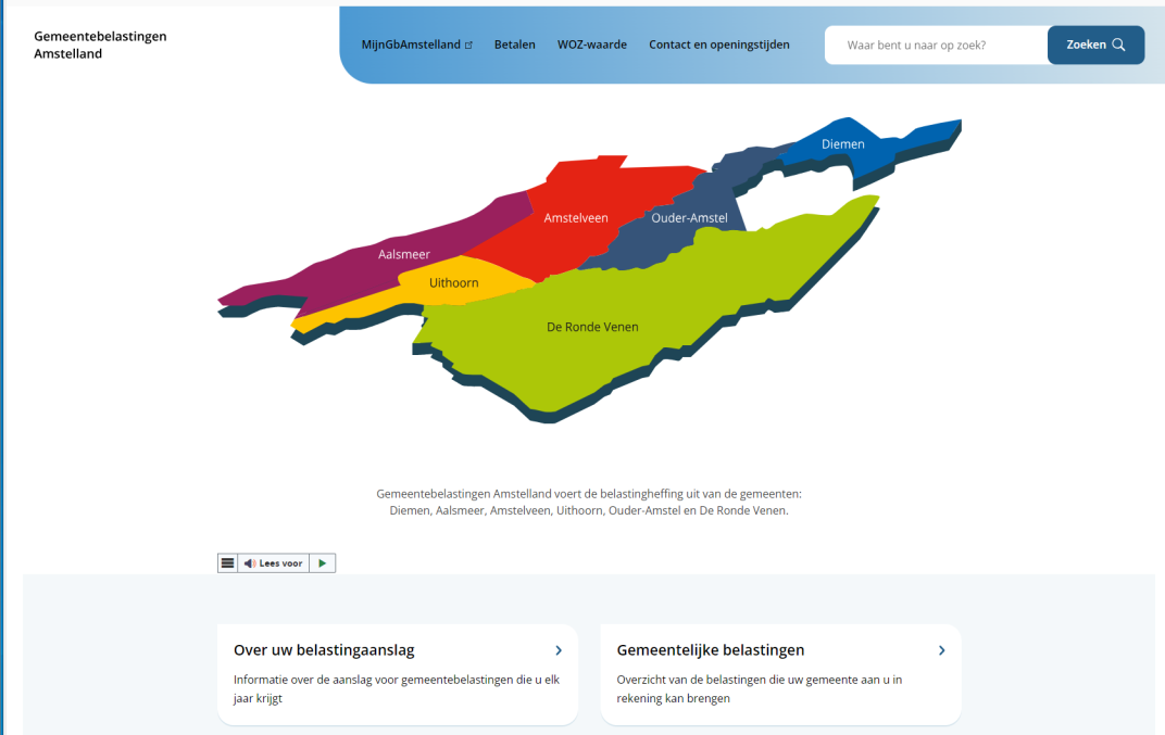 Homepage gemeentebelastingen